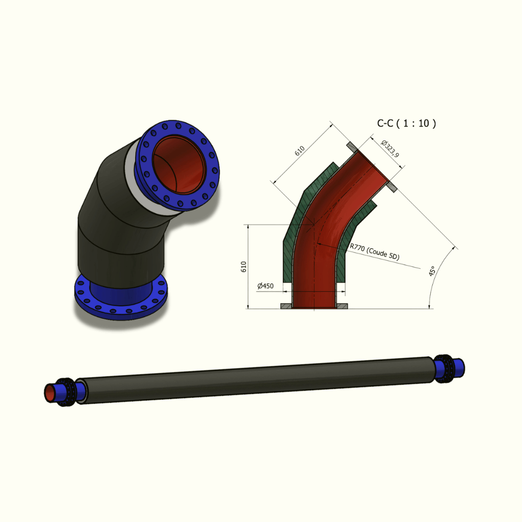 Tubes et pièces sur mesure pré isolés