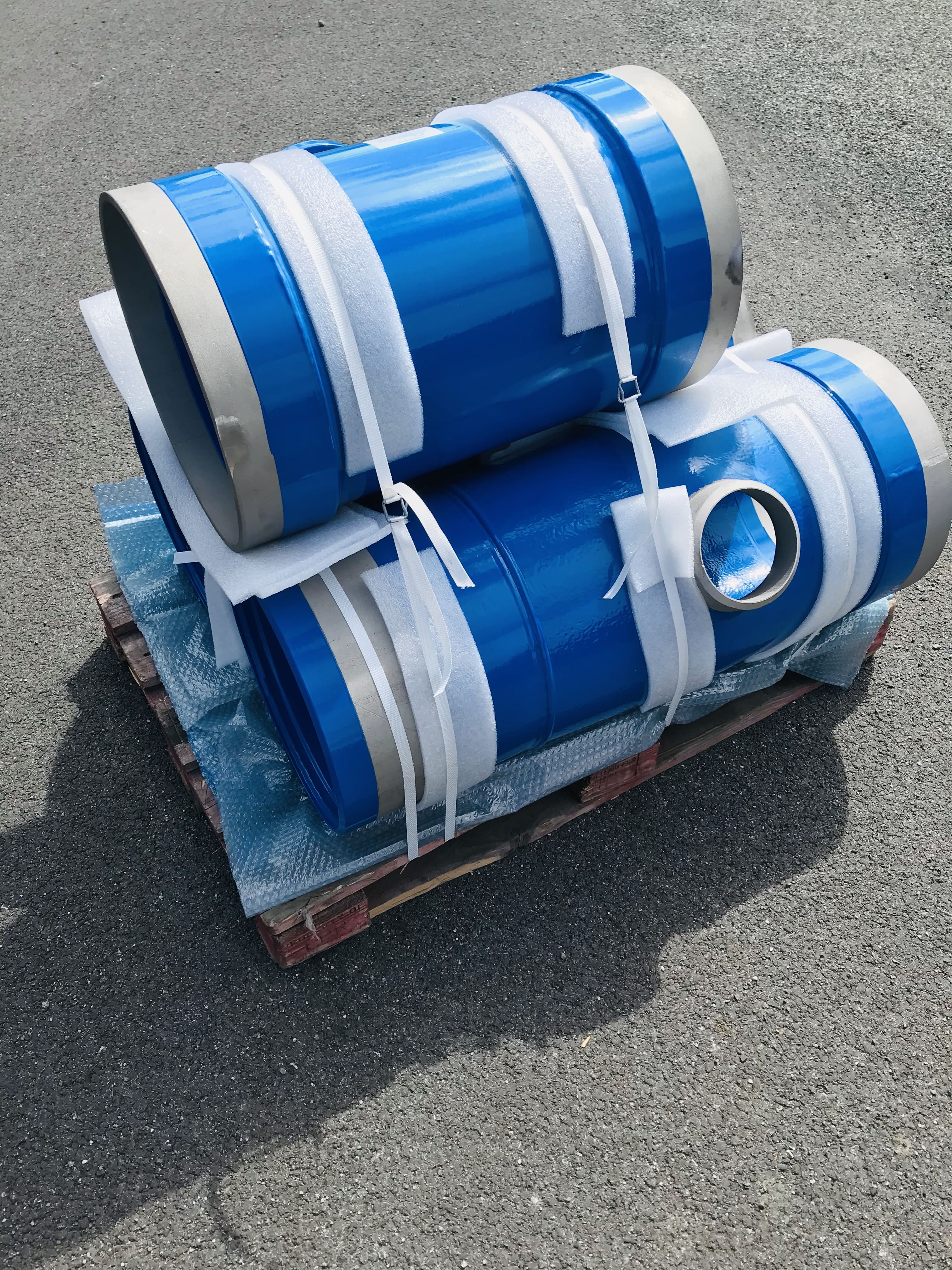 Pièces en acier revêtues pour réseaux d'eau - Bluetech Distribution