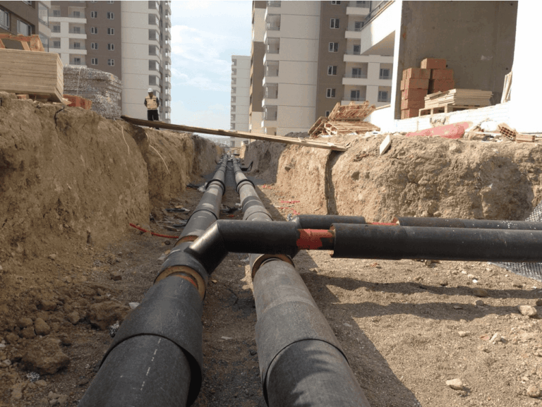 Tubes pré isolés pour réseau de chaleur urbain