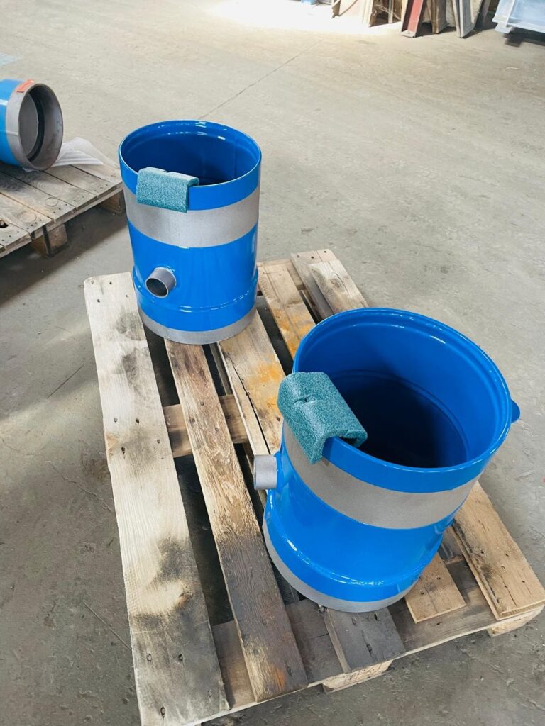 Pièces spéciales en acier revêtues pour réseaux d'eau